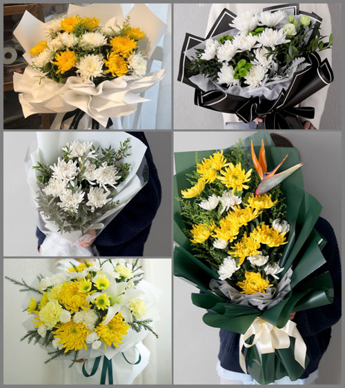 湖北武汉市新洲区双柳街道周孟村白事花束代送